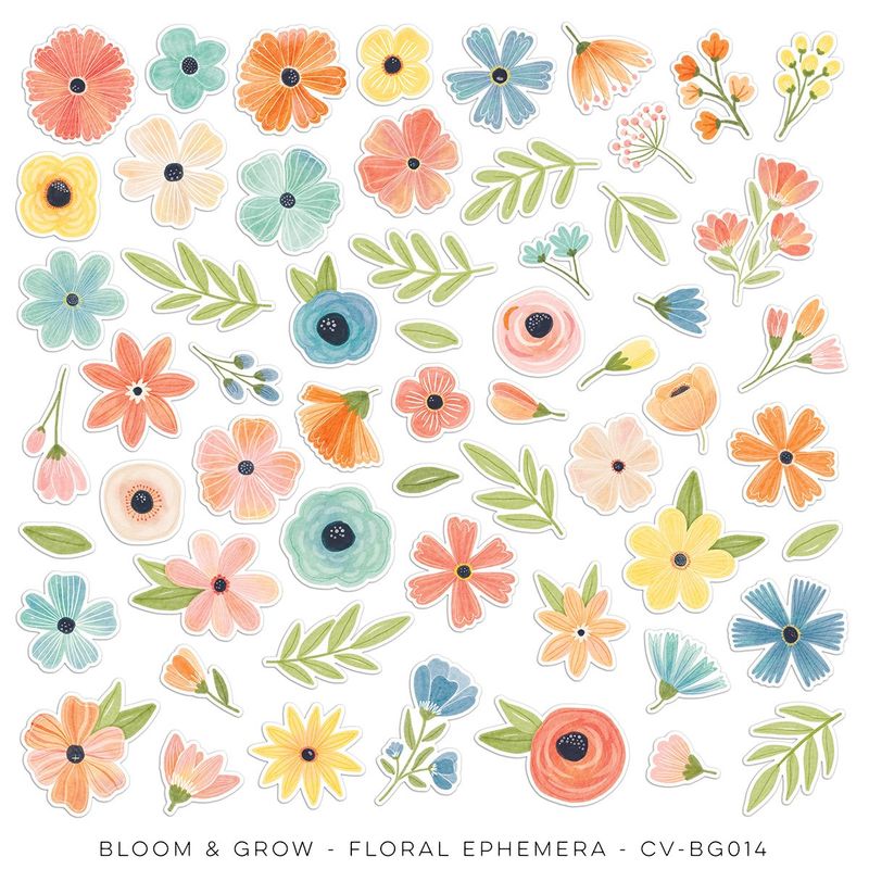 Cocoa Vanilla Studio Bloom &amp; Grow Floral Ephemera