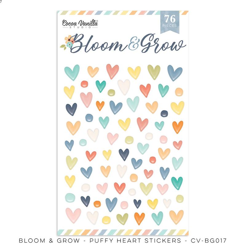 Cocoa Vanilla Studiio Bloom &amp; Grow Puffy Stickers