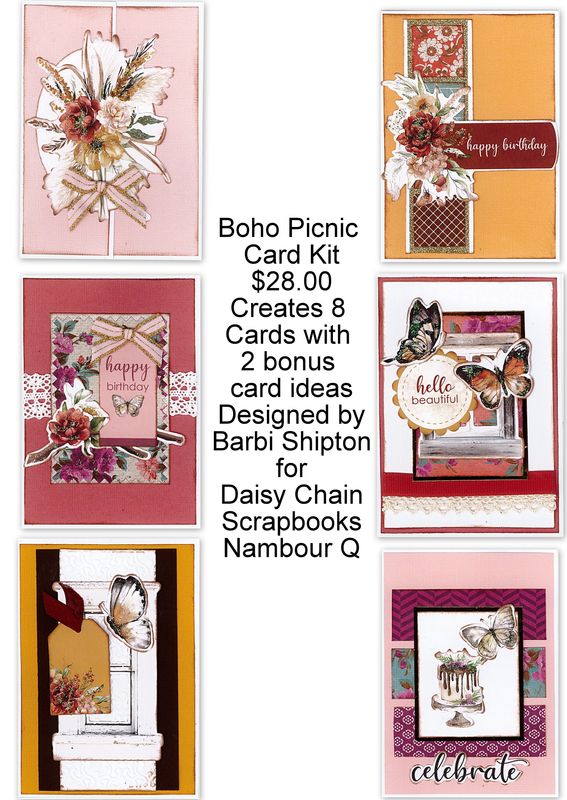 Boho Picnic Card kit