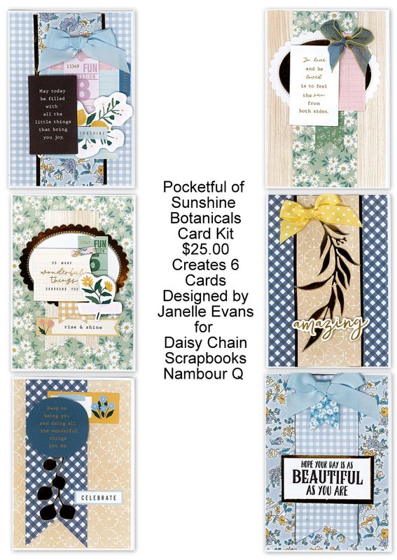 Pocket full of Sunshine Botanicals Cardmaking kit