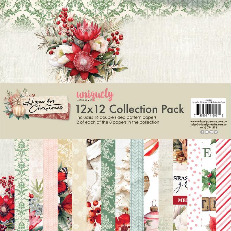 Uniquely Creative Home for Christmas 12&quot;x12&quot; Paper Pack