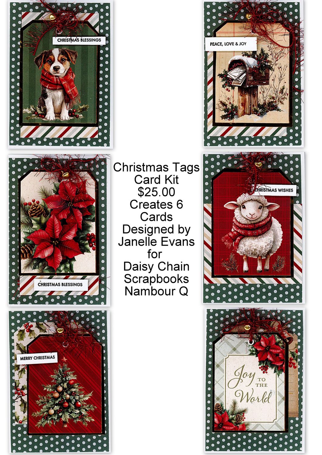 Christmas Tags Cardmaking kit
