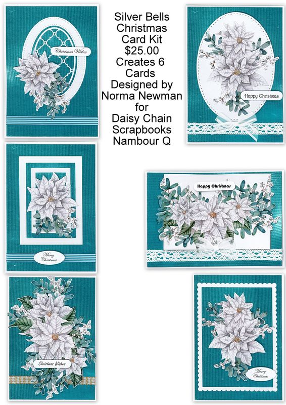 Silver Bells Christmas Card kit