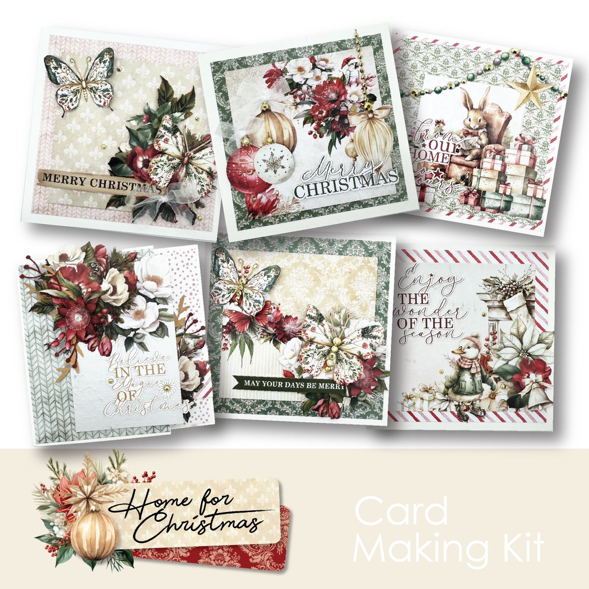 Uniquely Creative Home for Christmas Cardmaking Kit