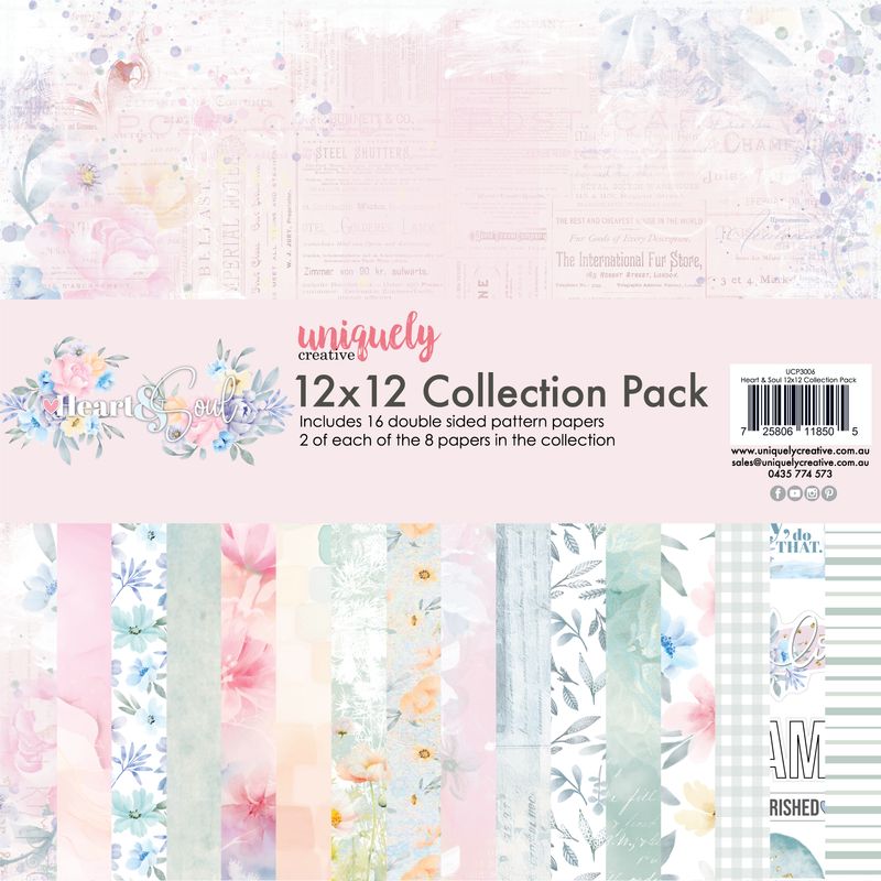 Uniquely Creative Heart &amp; Soul 12&quot;x12&quot; Paper Pack