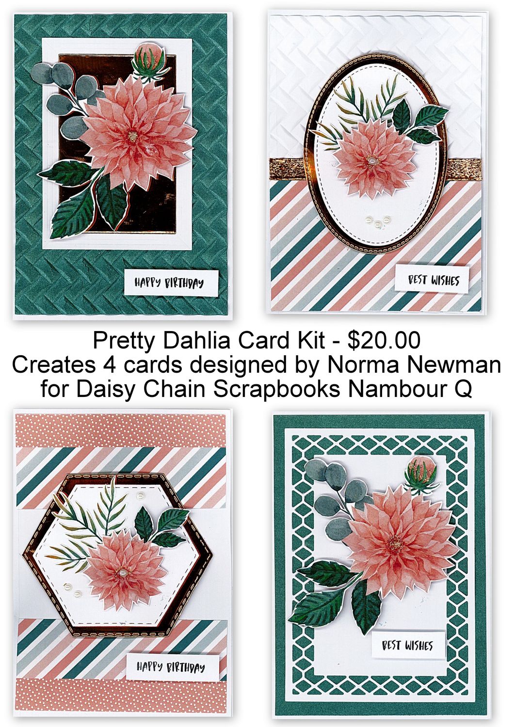 Pretty Dahlia Card kit
