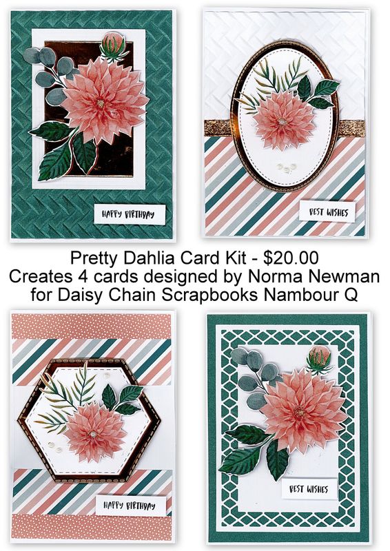 Pretty Dahlia Card kit