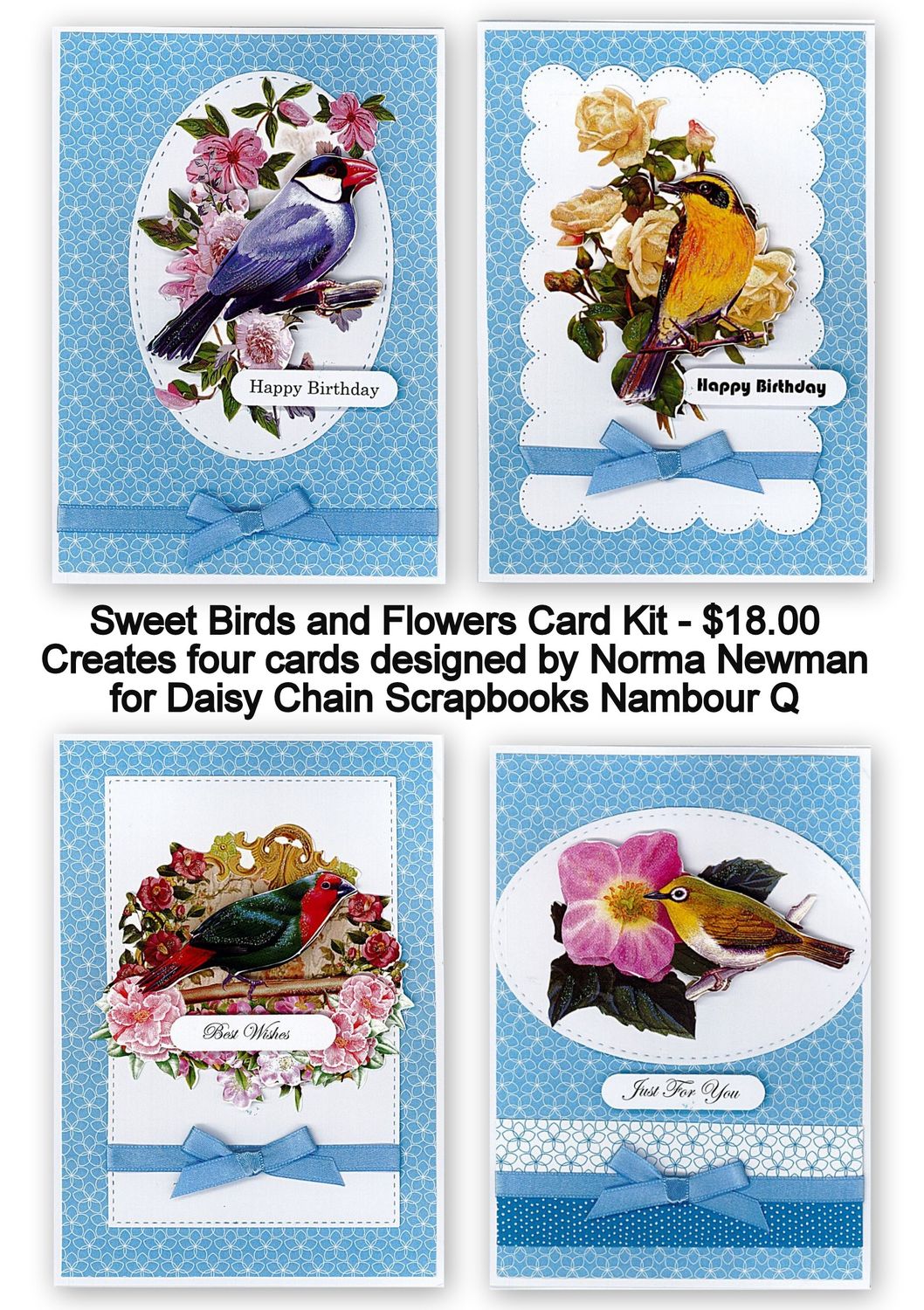 Sweet Birds &amp; Flowers Card kit