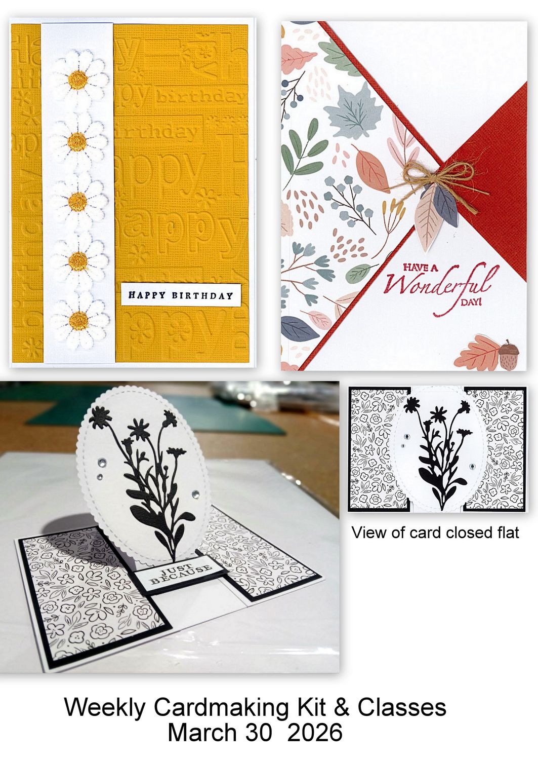 Weekly Cardmaking Kit - March 30 2026