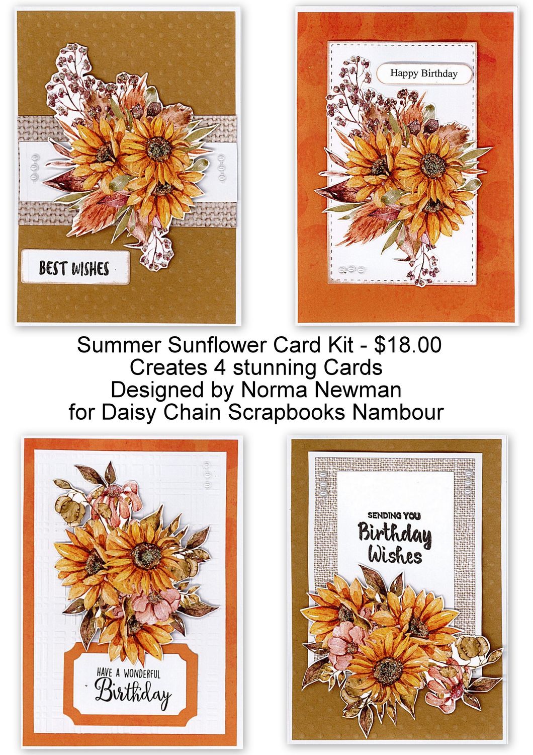 Summer Sunflower Card Kit