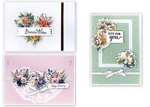 Vintage Floral Card Kit