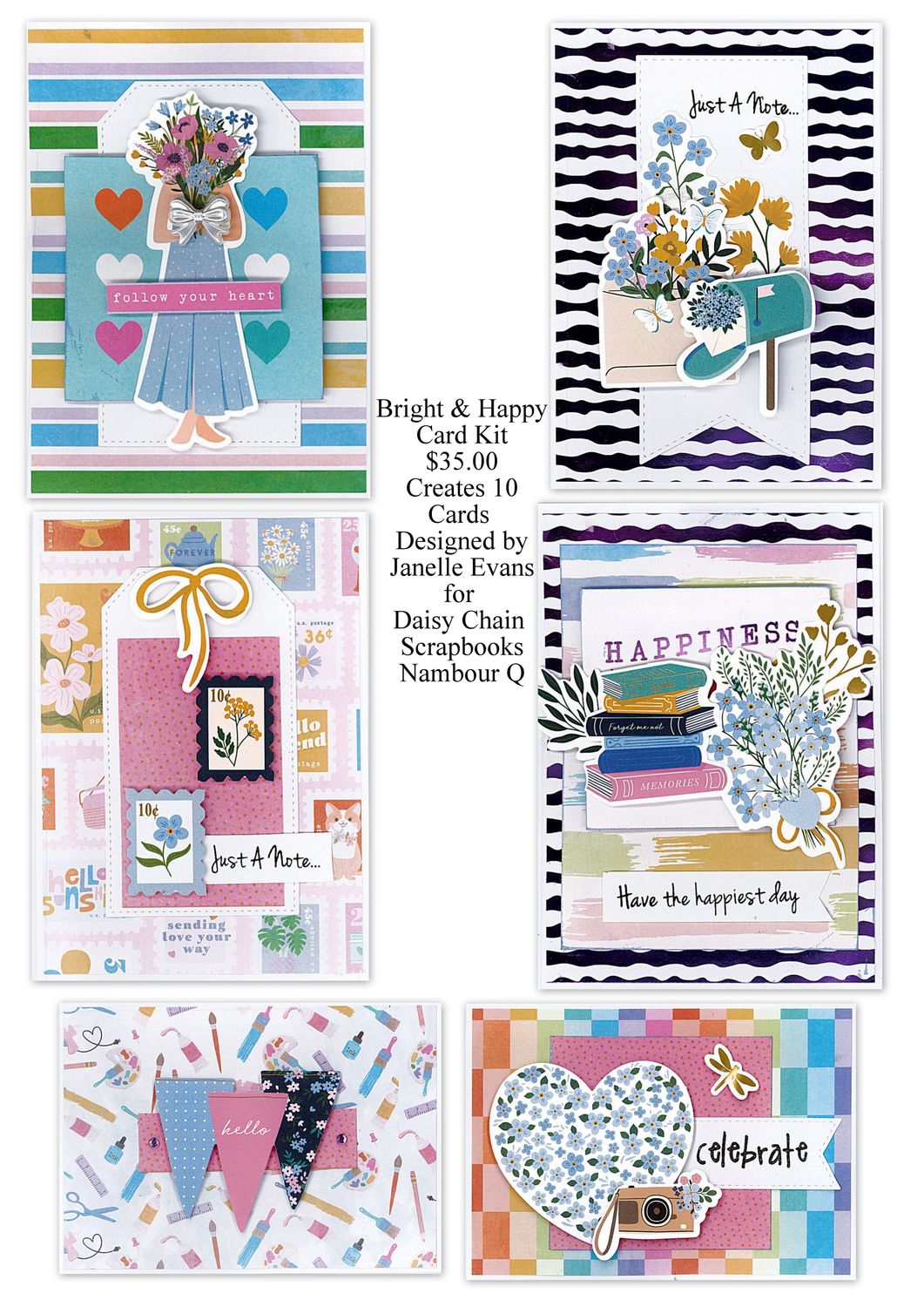 Bright &amp; Happy Card kit