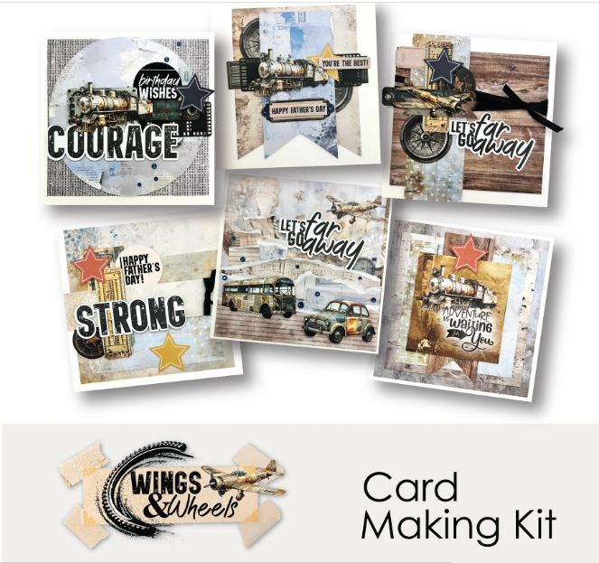 Uniquely Creative Wings &amp; Wheels Cardmaking Kit
