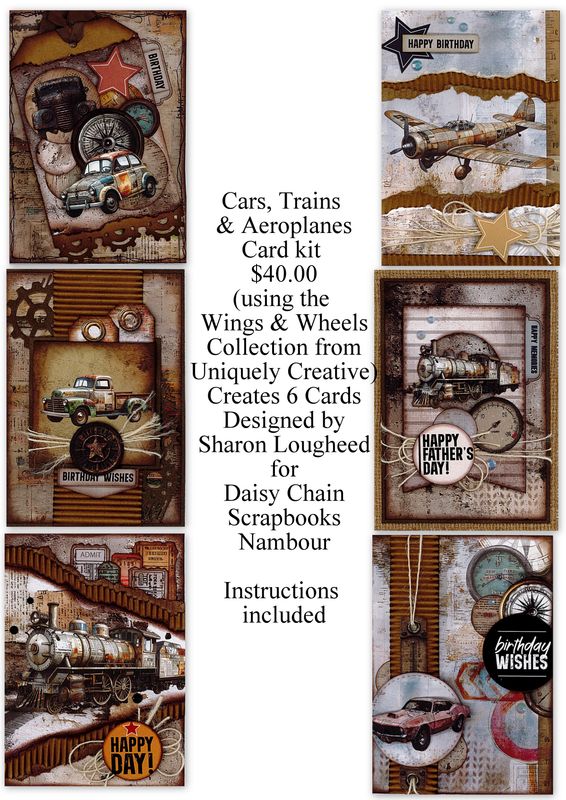 Cars, Trains &amp; Aeroplanes Cardmaking Kit