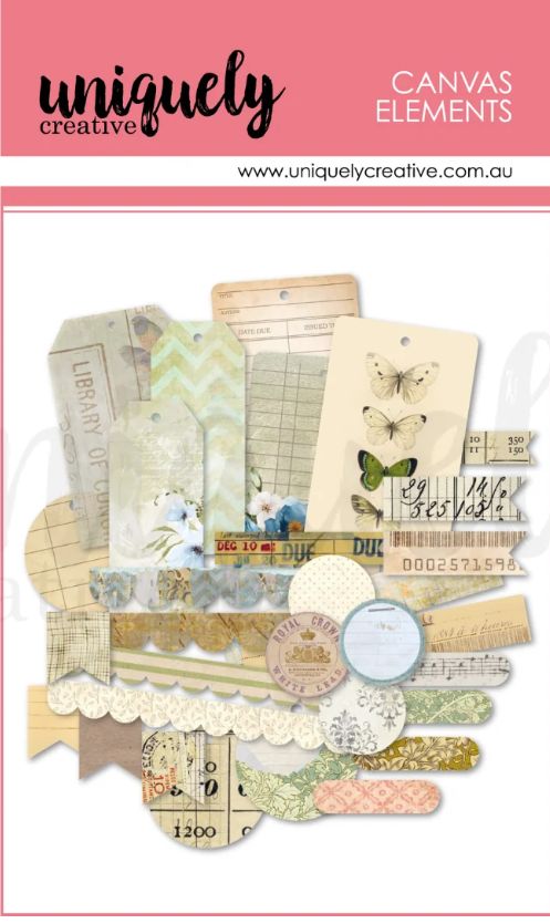 Uniquely Creative Delighted Curiosities Vintage Canvas Ephemera