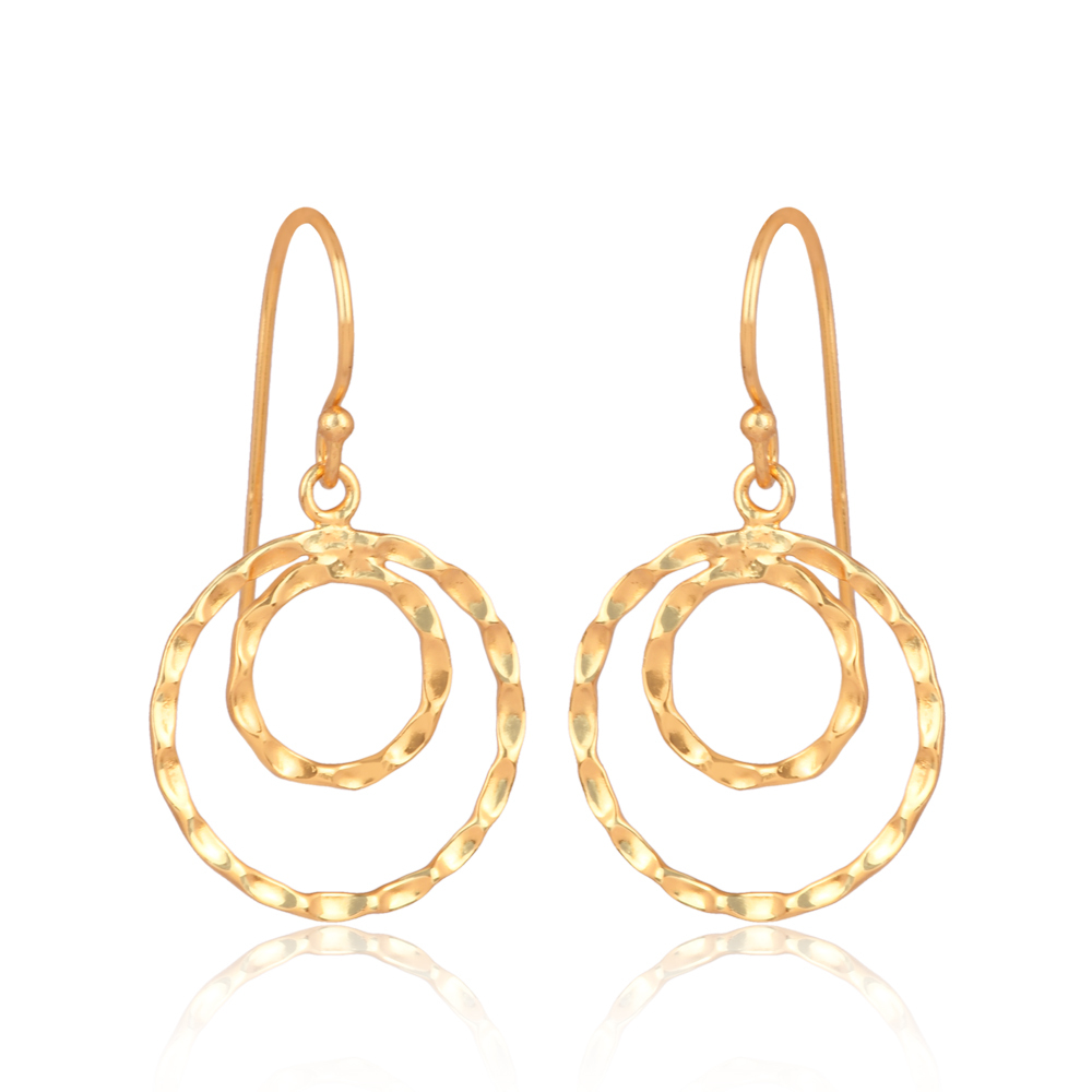 Athena Hand Hammered Hoop Earrings Athena Hand Hammered Hoop Earrings