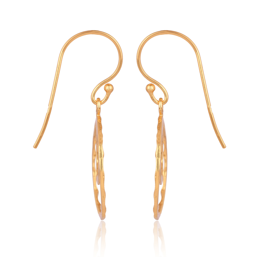 Athena Hand Hammered Hoop Earrings Athena Hand Hammered Hoop Earrings