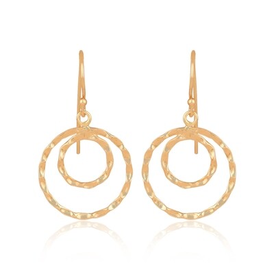 Athena Hand Hammered Hoop Earrings DJG24
