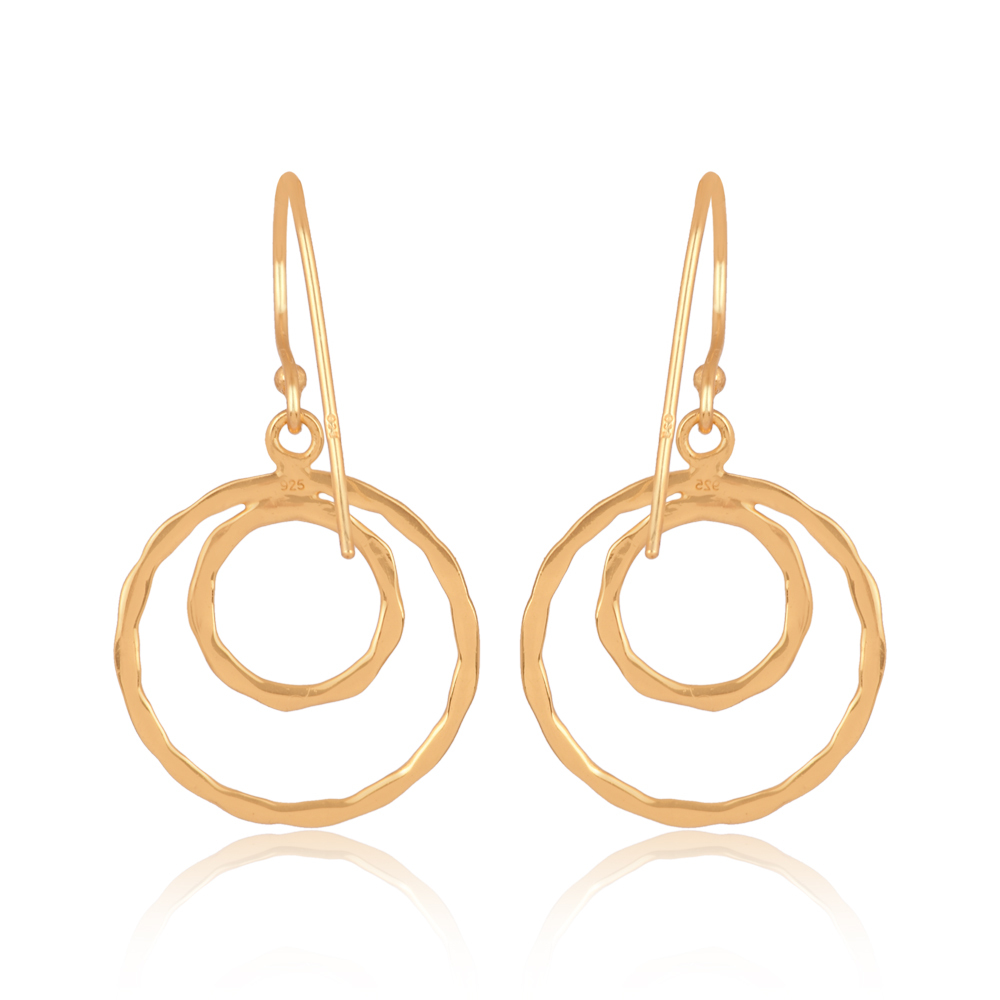 Athena Hand Hammered Hoop Earrings Athena Hand Hammered Hoop Earrings