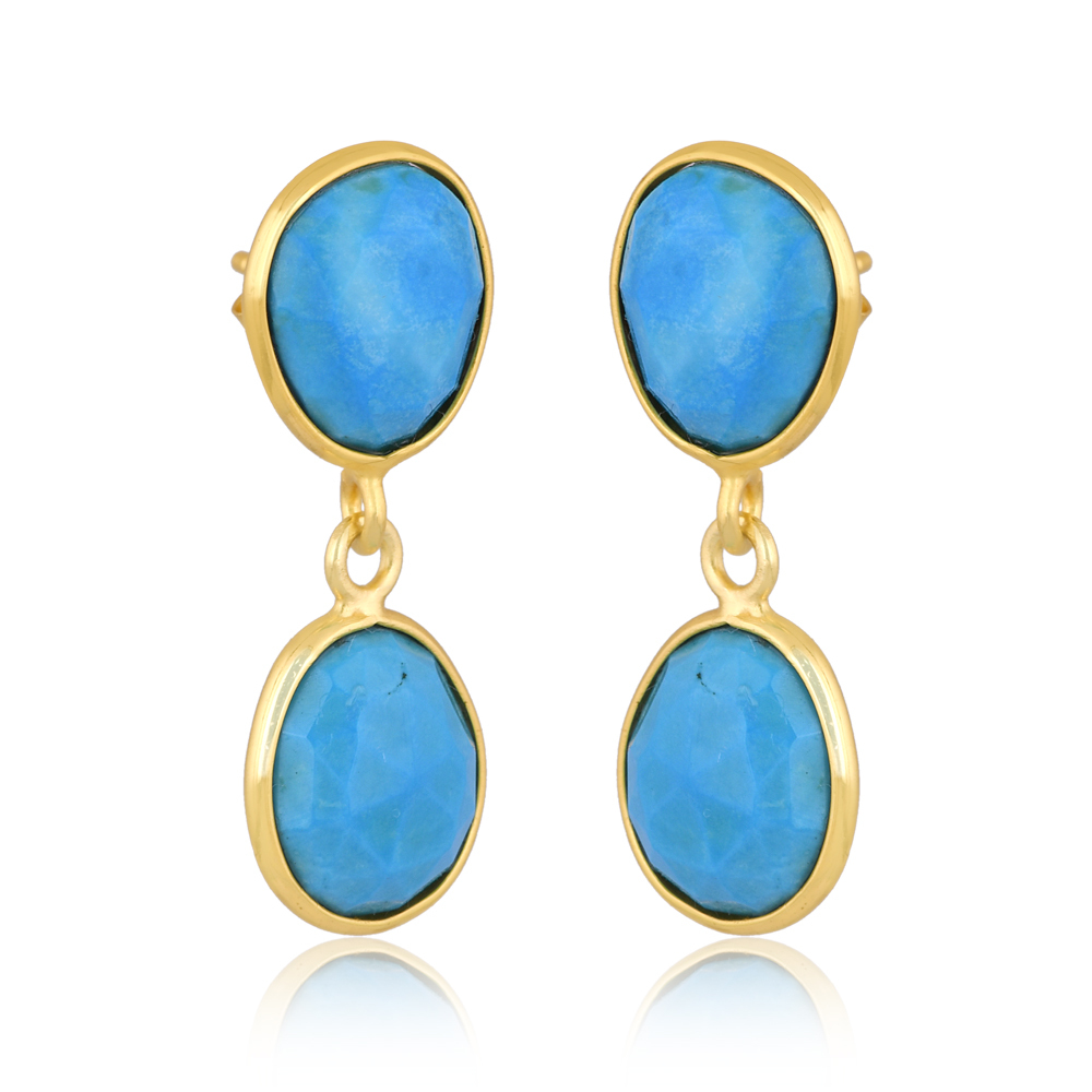 Lola Dual Turquoise Earrings Lola Dual Turquoise Earrings