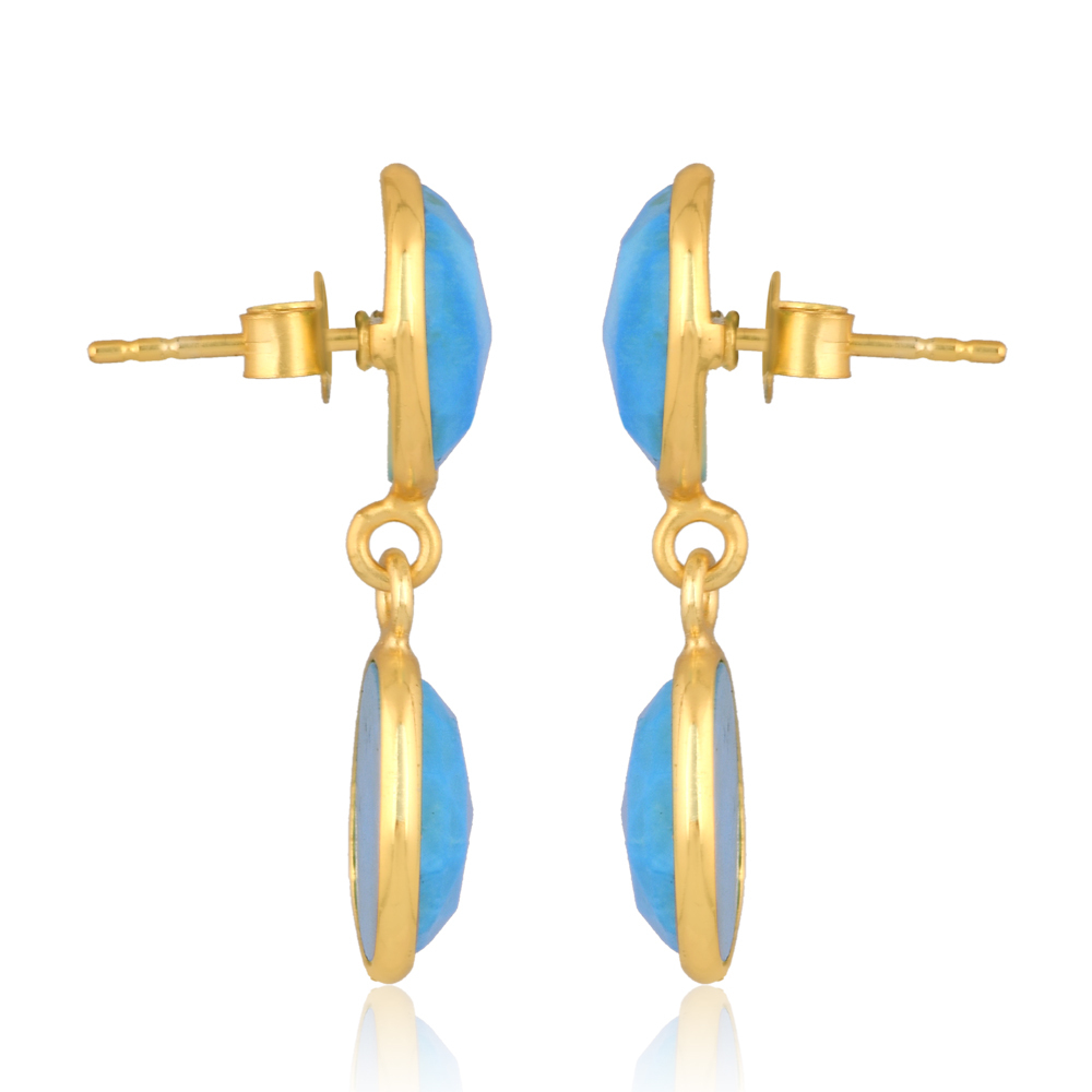 Lola Dual Turquoise Earrings Lola Dual Turquoise Earrings