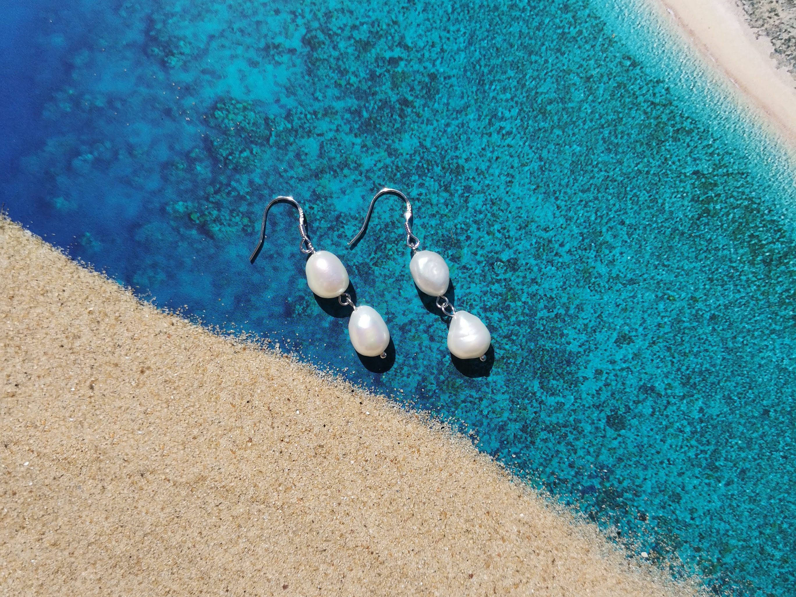 Freshwater Pearl Drop Earrings Freshwater Pearl Drop Earrings