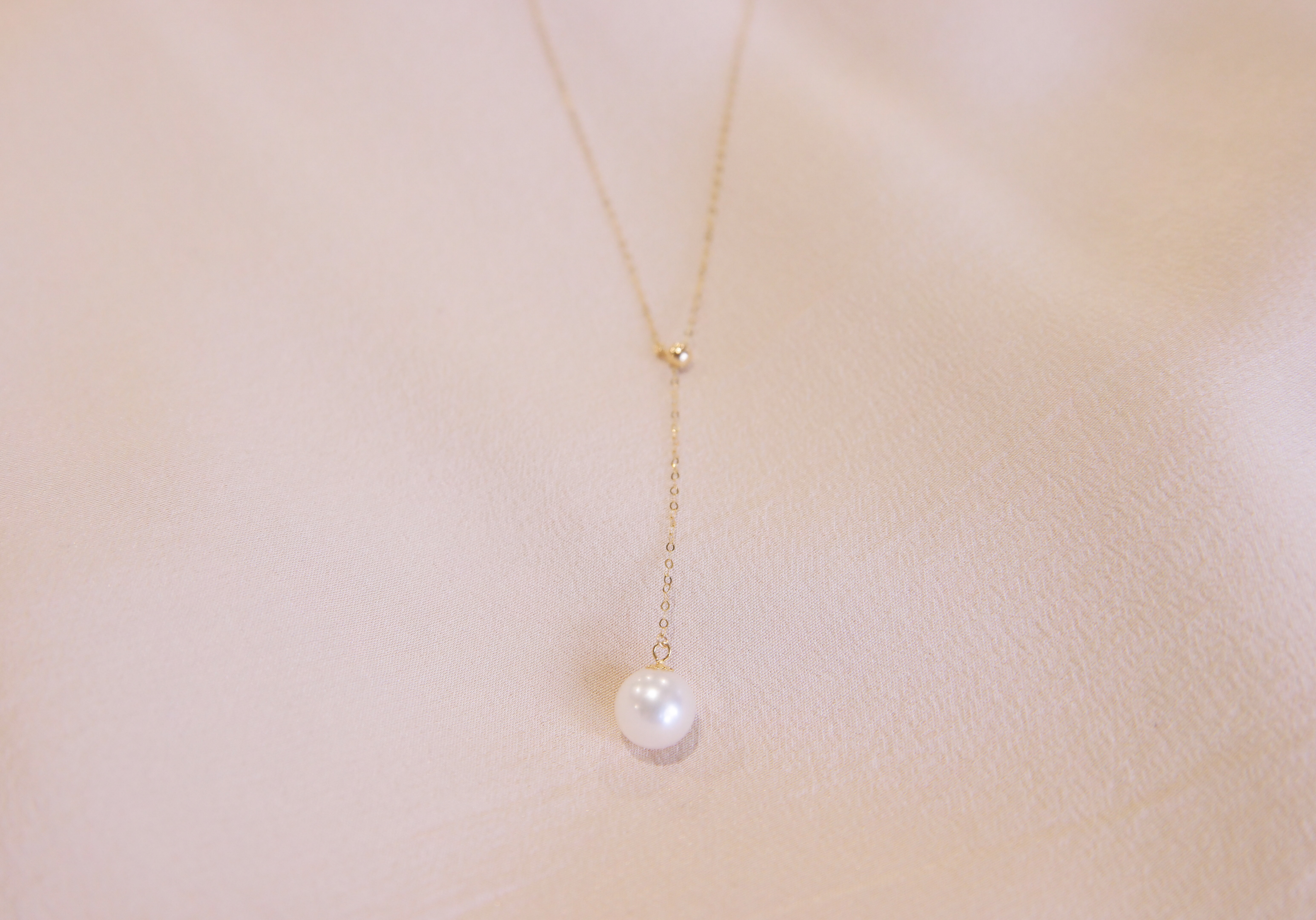 18ct Gold Freshwater Pearl Drop Necklace