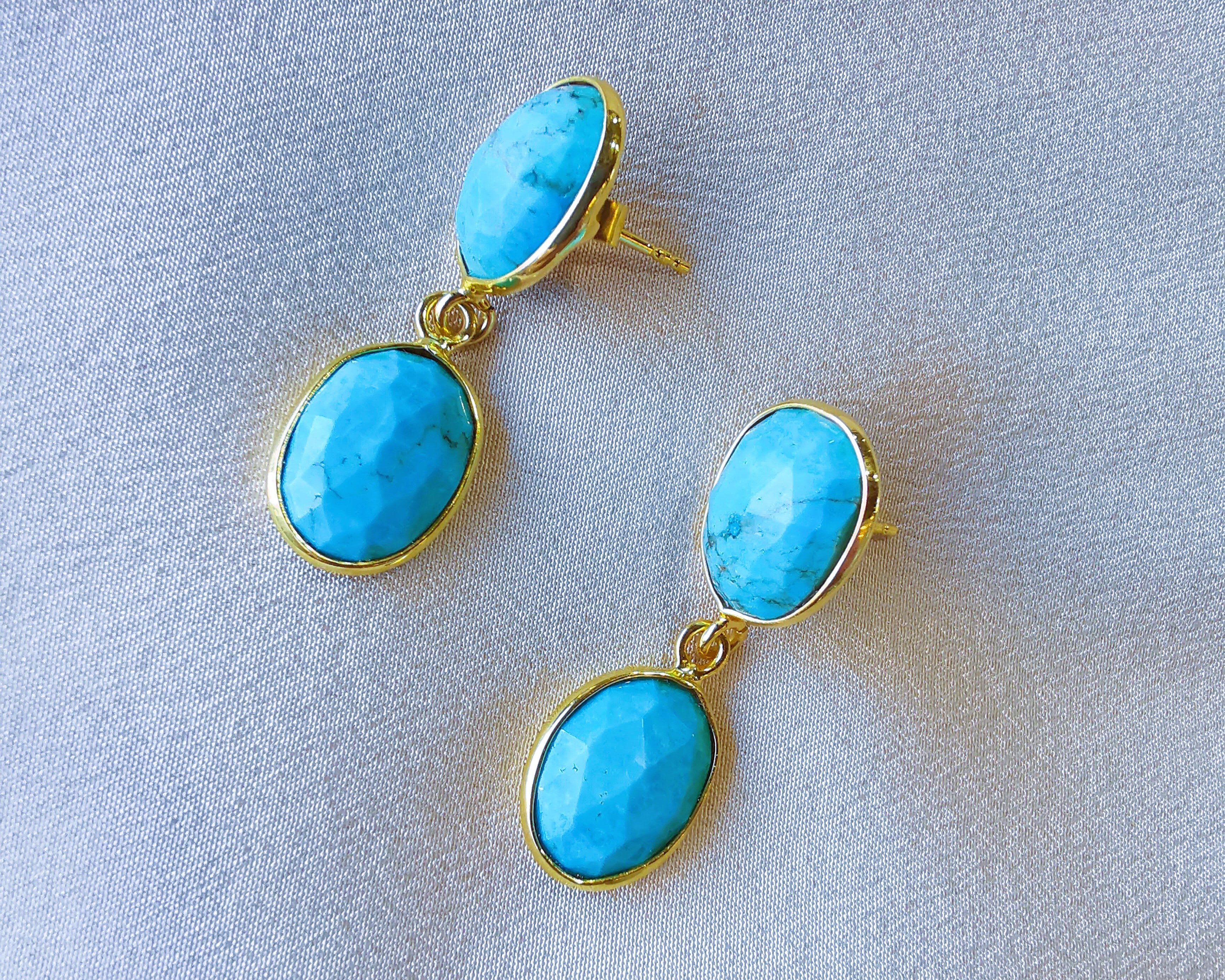Lola Dual Turquoise Earrings Lola Dual Turquoise Earrings
