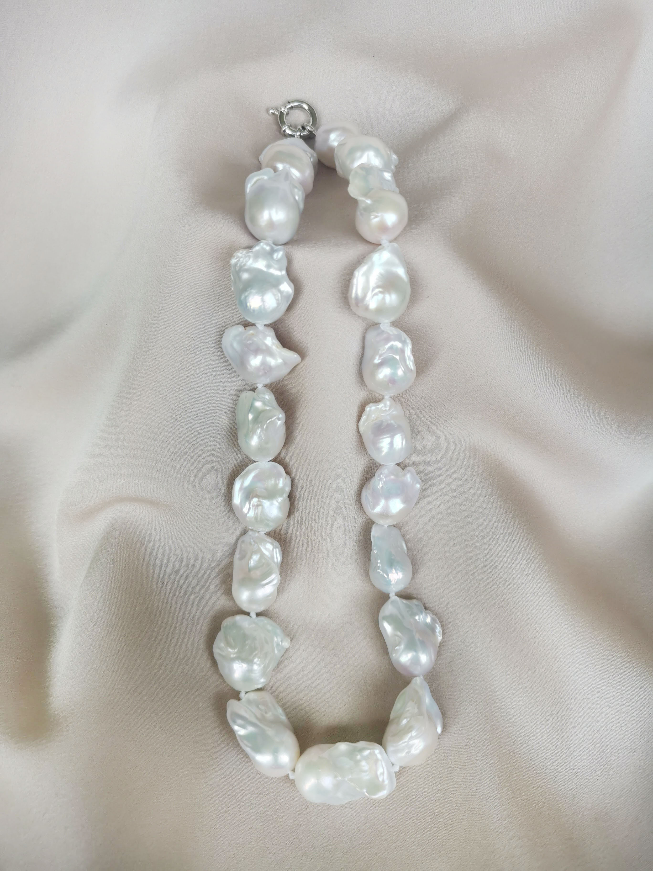 Statement Baroque Pearl Necklace