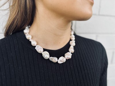 Statement Baroque Pearl Necklace DJPW18