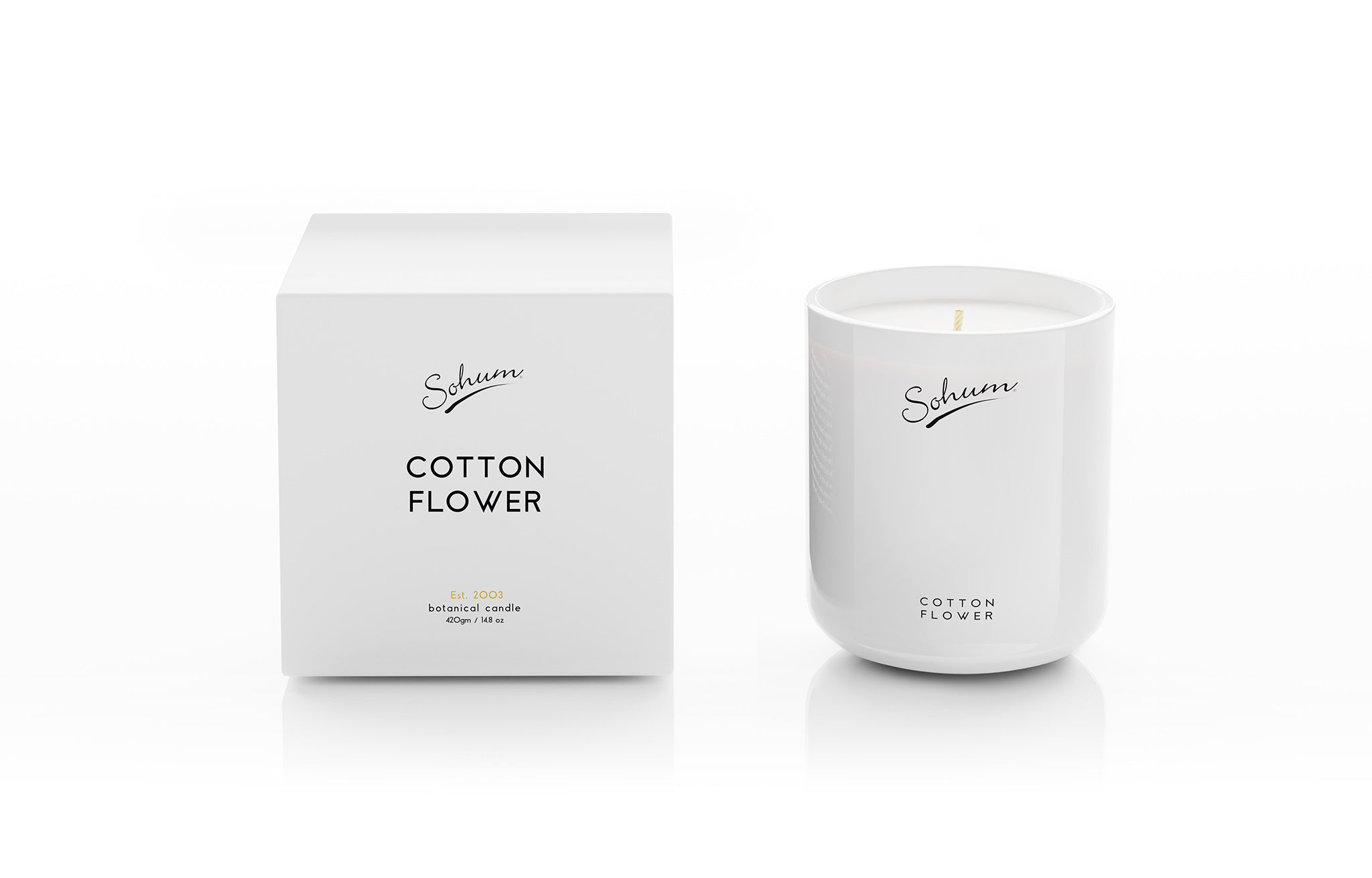 Sohum Botanical Candle - Cotton Flower