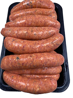 Chilli Beef &amp; Cheese Sausages (thick) - Per Kg