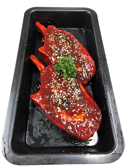 Beef Rib eye - Red wine &amp; Garlic - Per Kg