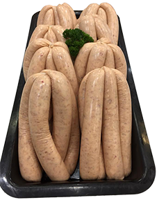 Sweet Chilli Chicken and Cheese Sausages - Per Kg