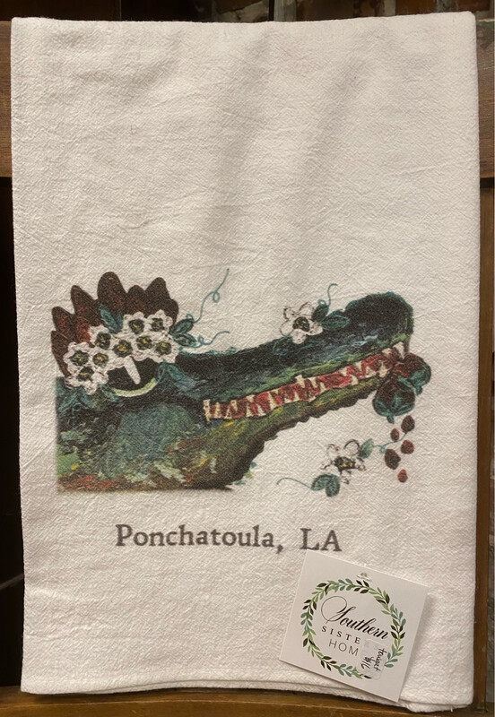 Alligator Flour Dish towel