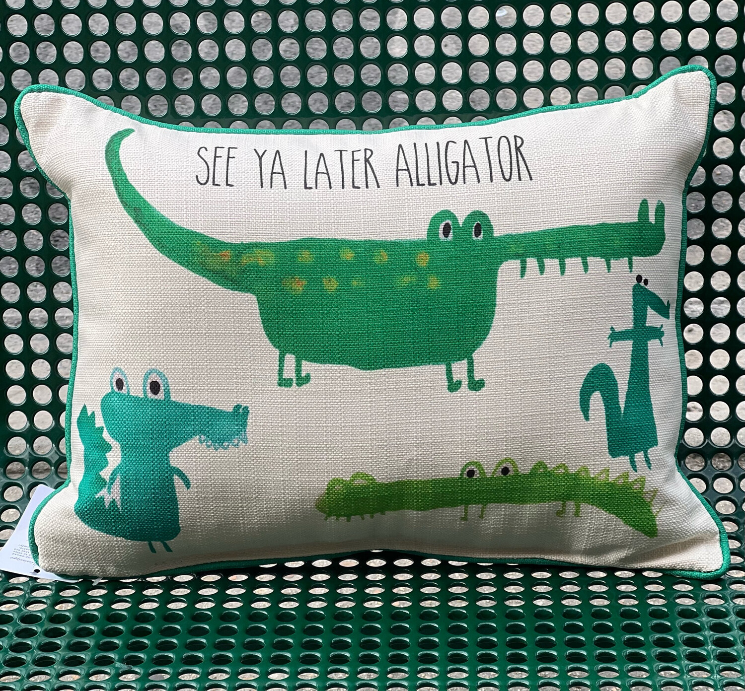 See Ya Later Alligator Pillow