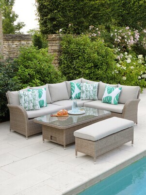 Monaco Sand Rectangular set with Adjustable Table Monaco Sand Rectangular set with Adjustable Table