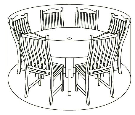 6 Seat Round Cover