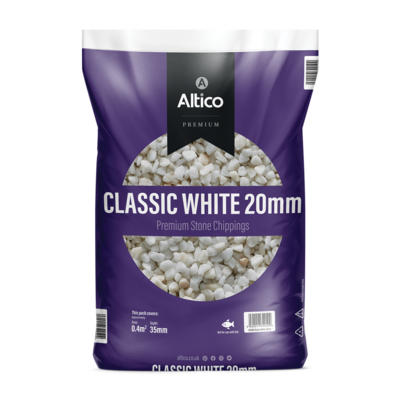 20mm Classic White Chippings