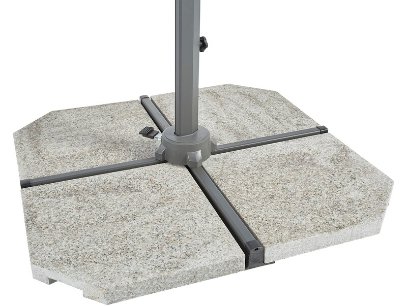 Set of 4, 25 KG Granite Parasol Bases