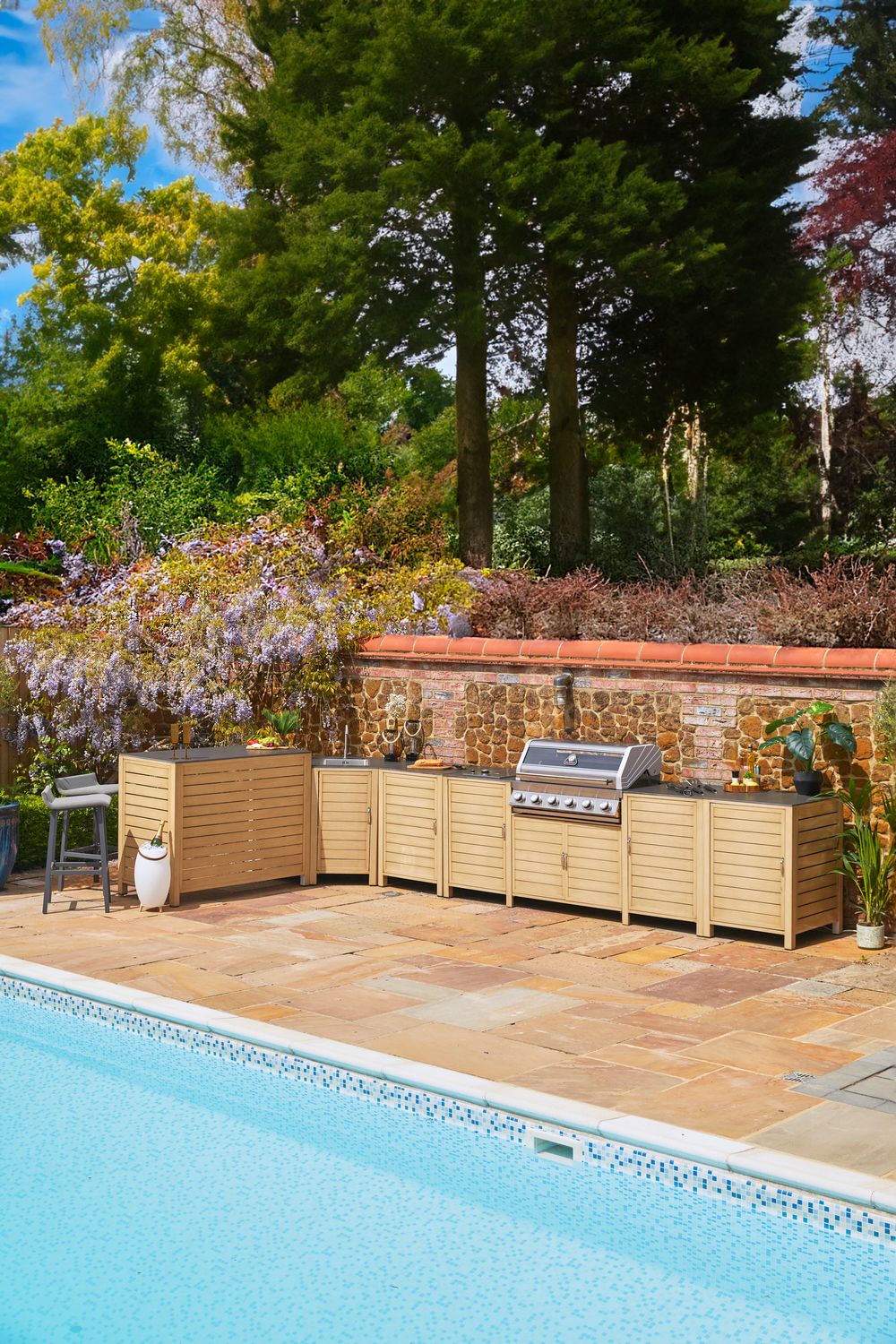 Venice 6 Burner BBQ Outdoor Kitchen Set