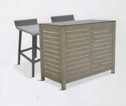 Venice Bar Table &amp; Two Bar Stools