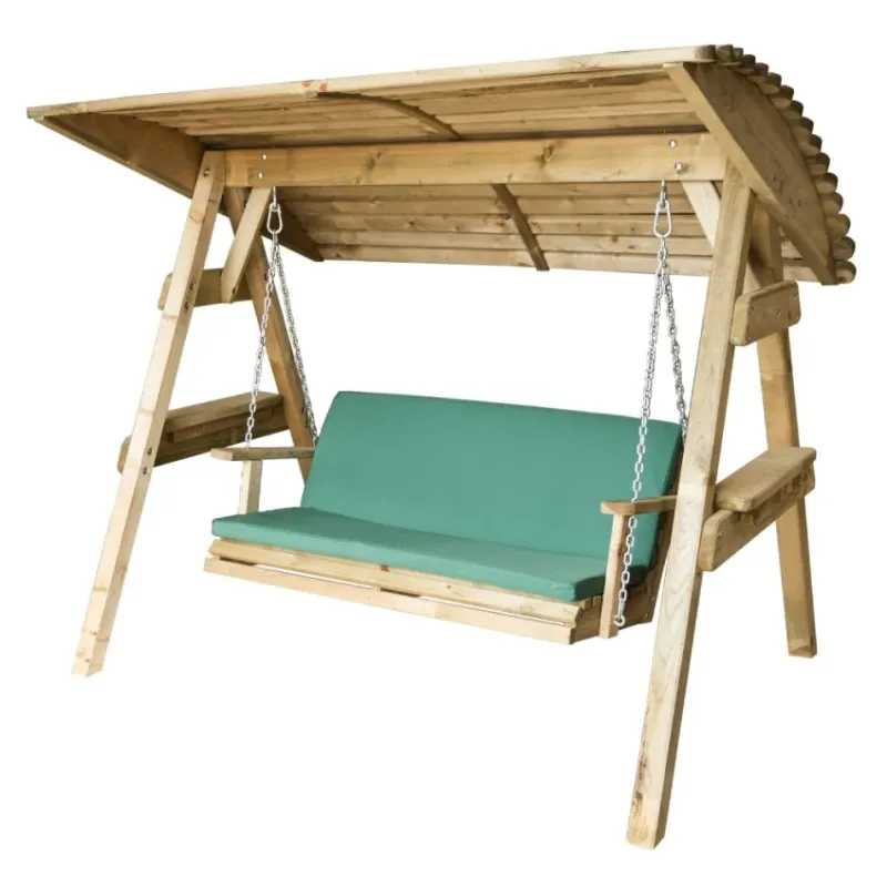 2 Seater Seat Pad w/back - Green