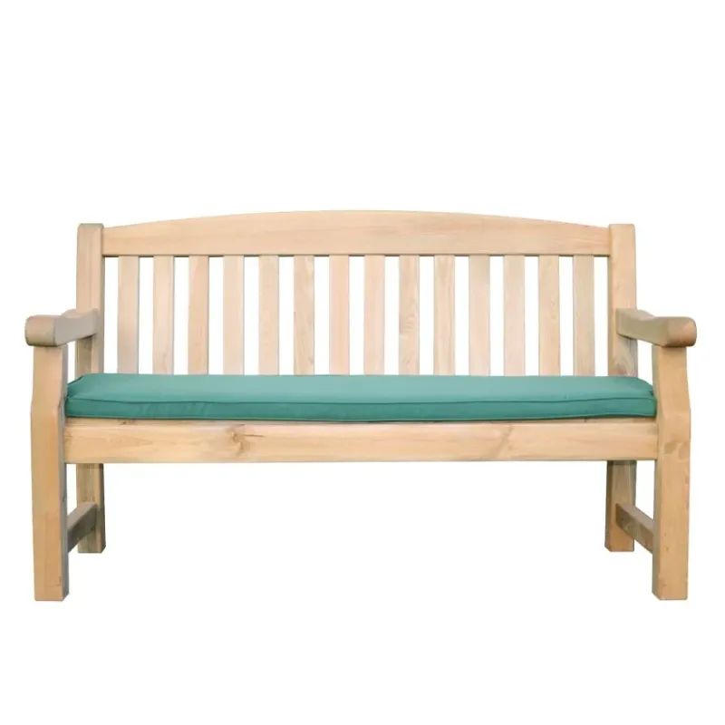 Emily Bench 3 Seater Seat Pad - Green