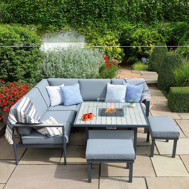 Turin Compact Modular Firepit Set