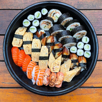 Unagi Salmon Tamago Platter
