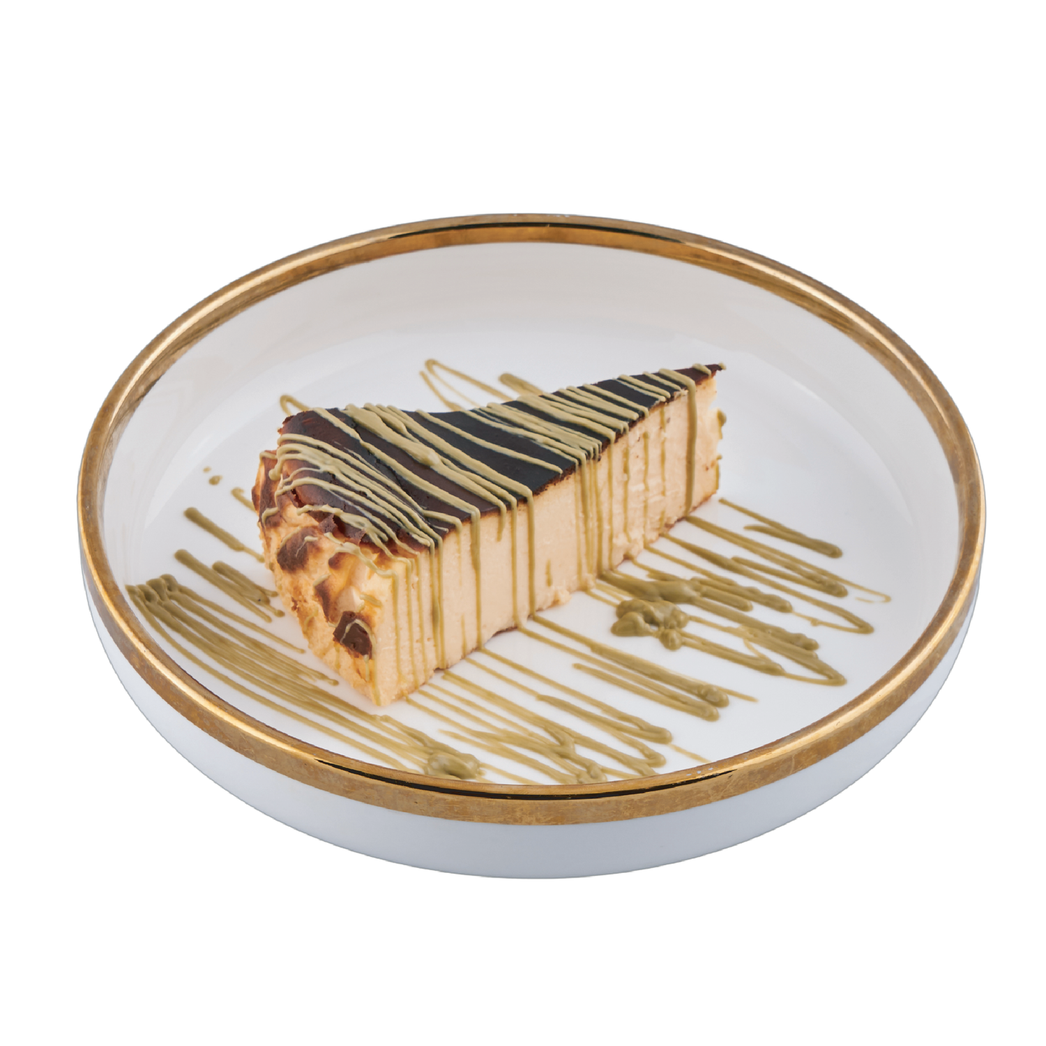 Pistachio Burnt Cheese Cake