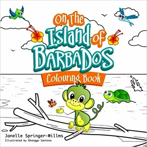 On the Island of Barbados Colouring Book