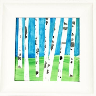 Springtime birches by Angela Thomson