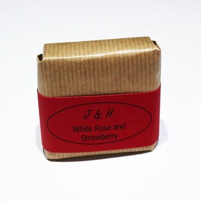 White Rose & Strawberry Soap Bar by J&H